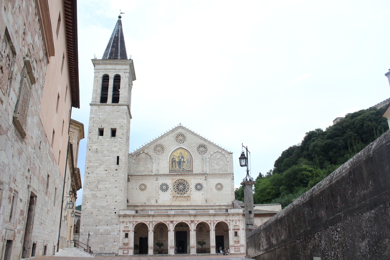 clock, sky, spoleto, spire, spirituality, history, 5K, outdoors, no people, low angle view, day, belief, umbria, place of worship, nature, the past, clear sky