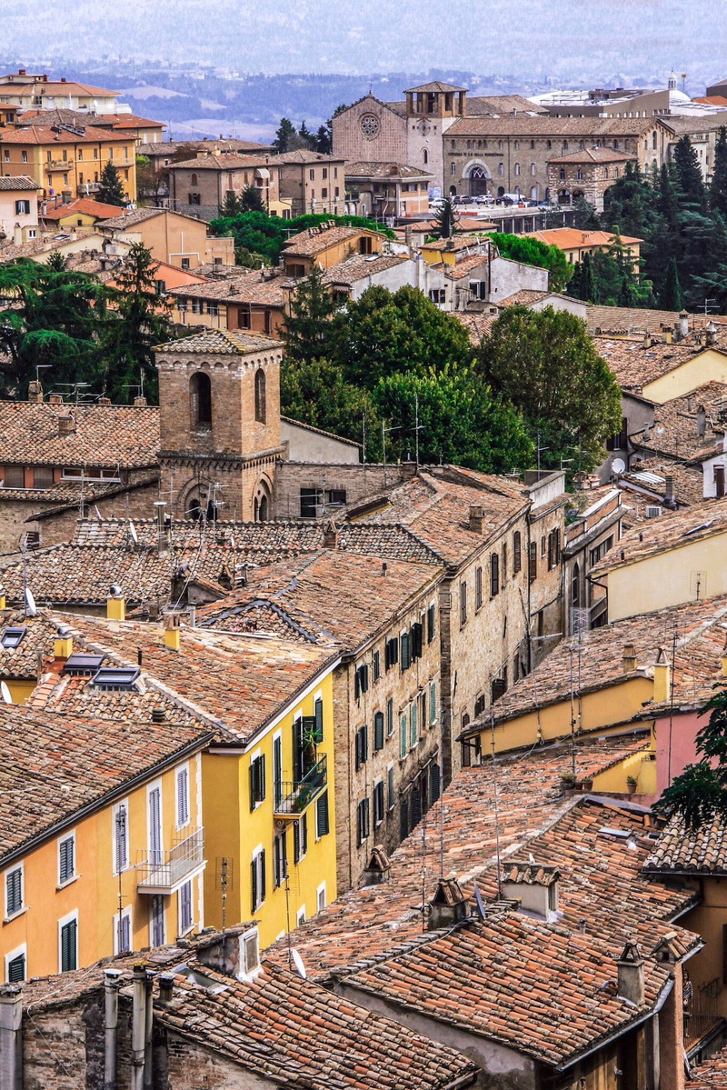 no people, townscape, outdoors, old, community, Perugia, building exterior, ancient, architecture, residential district, travel destinations, high angle view
