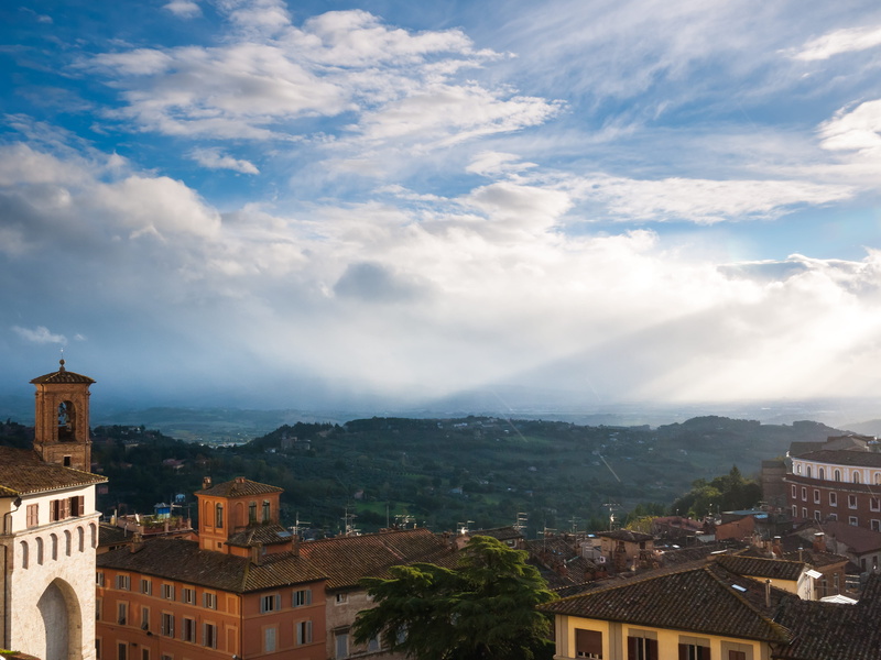 tower, nature, townscape, city, architecture, mountain, sunrays, day, travel, scenics - nature, landscape, beauty in nature, clouds, cloud - sky, sky, town