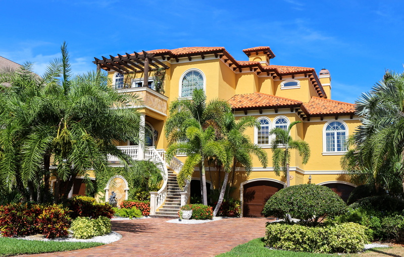 brown, tropical climate, vacation, daylight, built structure, garden, no people, arch, patio, residential district, palm trees, plant, luxury, summer, glass windows