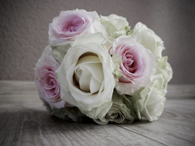 floristry, flower head, roses, love, focus on foreground, wedding, nature, vulnerability, flowers, softness, indoors, bridal bouquet, bouquet, no people