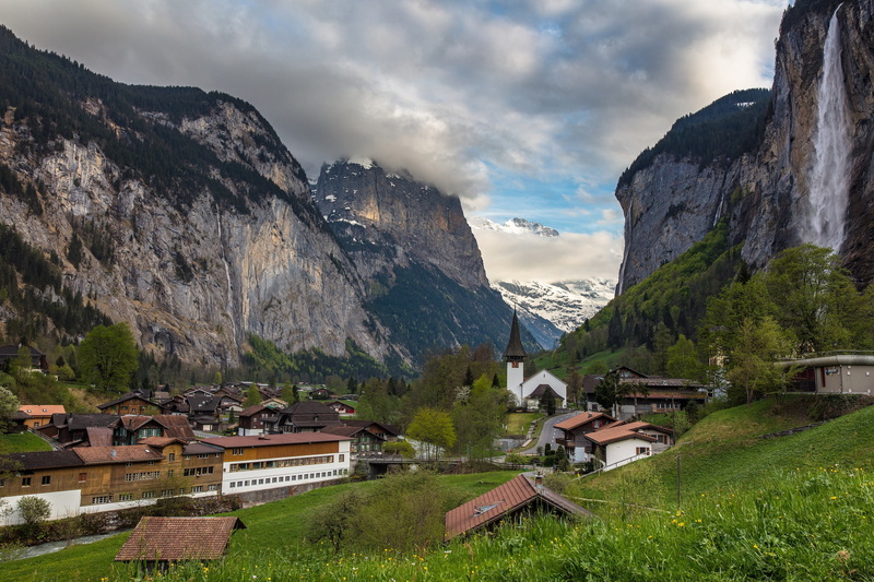 Switzerland, 1080P, mountains, Lauterbrunnen