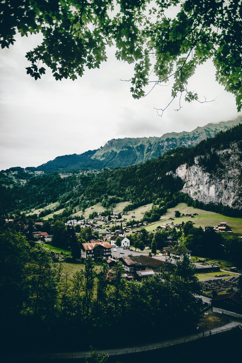 growth, nature, land, green, green color, switzerland, plant, sky, architecture, village, landscape, mountain, tranquility, tranquil scene, scenics - nature