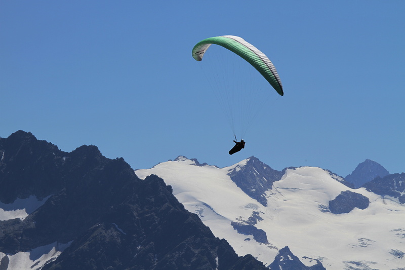 view, exhilaration, alpine, 5K, one person, berner, blue, bernese oberland, freedom, hiking, activity, the alps, more, snow, paraglider, landscape, mountain