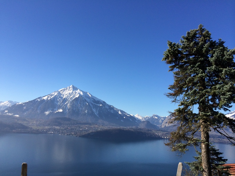 vision, alpine, no people, mountains, weather, water, berner, haze, lake thun, distant view, cold temperature, birch, mountain range, tranquility, scenics - nature