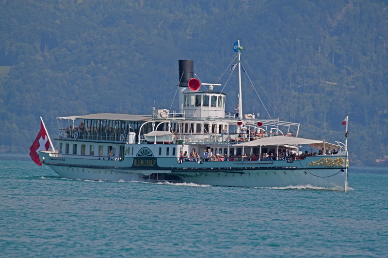 brienz, craft, Steamboat, Brienz, patriotism, nice weather, waterfront, outdoors, panorama, day, architecture, travel, sailboat, idyllic, 4K, blue, Lake