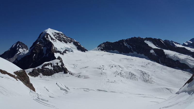 sport, great aletsch glacier, mountains, glacier, mountain range, switzerland, bernese oberland, cold temperature, eiger, mountain, mountain peak, sky