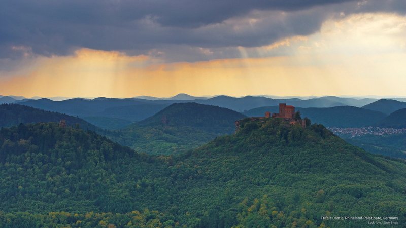 castle, rhineland, germany, Architecture, palatinate, trifels, 2K