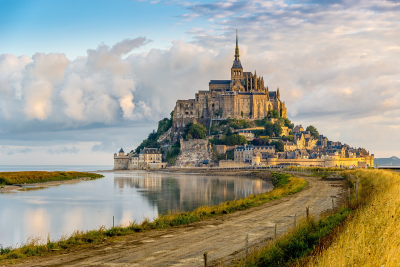 Travel, France, Mont Saint Michel, Town-Castle Tourism, 5K