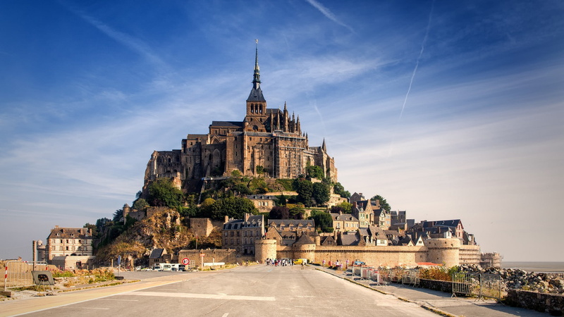 castle, Mont Saint-Michel, 1080P, building