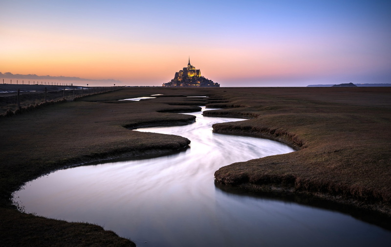 Mont Saint-Michel, France, Normandie, 2K