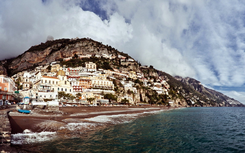 seaside, 1080P, positano, landscapes
