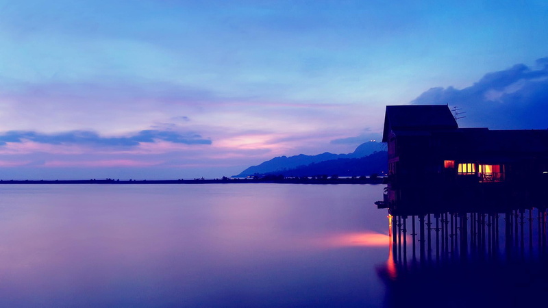 beautiful, 1080P, desktop, twilight, landscape, sunset, coast
