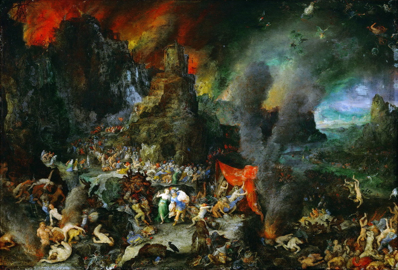 4K, Aeneas and the sibyl in hell, Jan Brueghel The Elder, 1600-1605