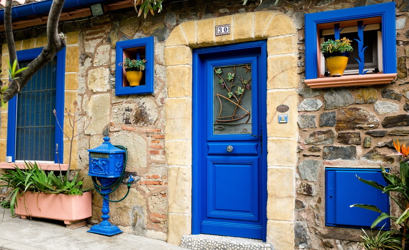 Fuji, x100s, 1080P, closed, wooden, built structure, nature, window, building exterior, plant, potted plant, protection, Blue, France, wall - building feature