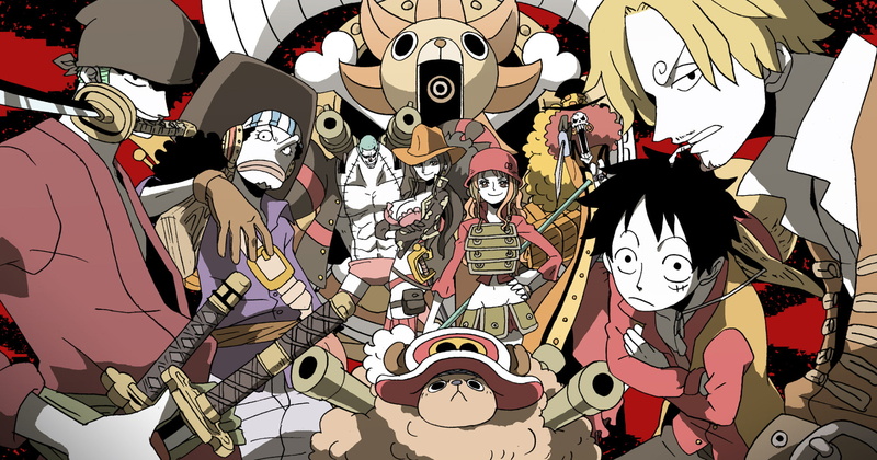 Thousand Sunny, Brook (One Piece), Nami (One Piece), Zoro Roronoa, One Piece, Franky (One Piece), Usopp (One Piece), Monkey D. Luffy, Anime, Tony Tony Chopper
