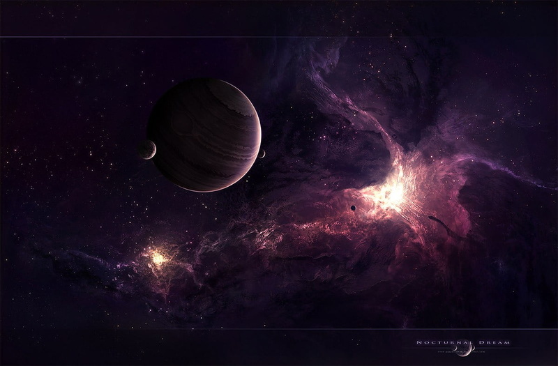 astronomy, outdoors, technology, 480P, star field, sky, beauty in nature, planet - space, star - space, artwork, milky way, moonlight, science, galaxy