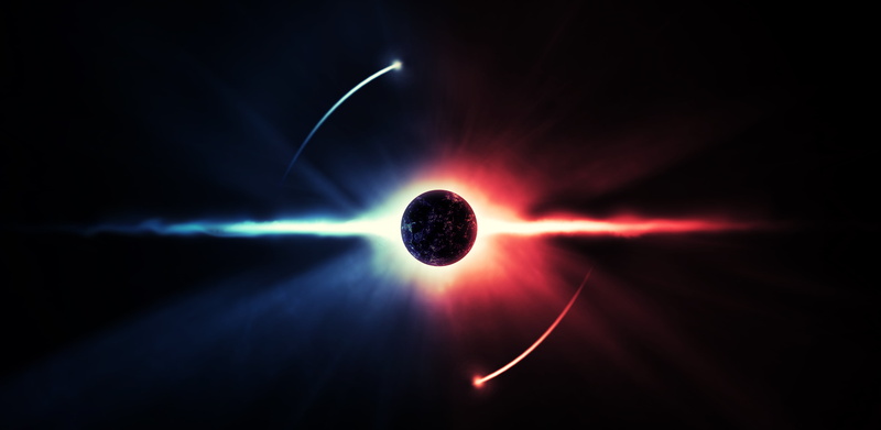 blue, blackhole, illuminated, motion, night, space, sky, laser, bright, projection, natural phenomenon, nature, 4K, beauty in nature, illustration, light - natural phenomenon