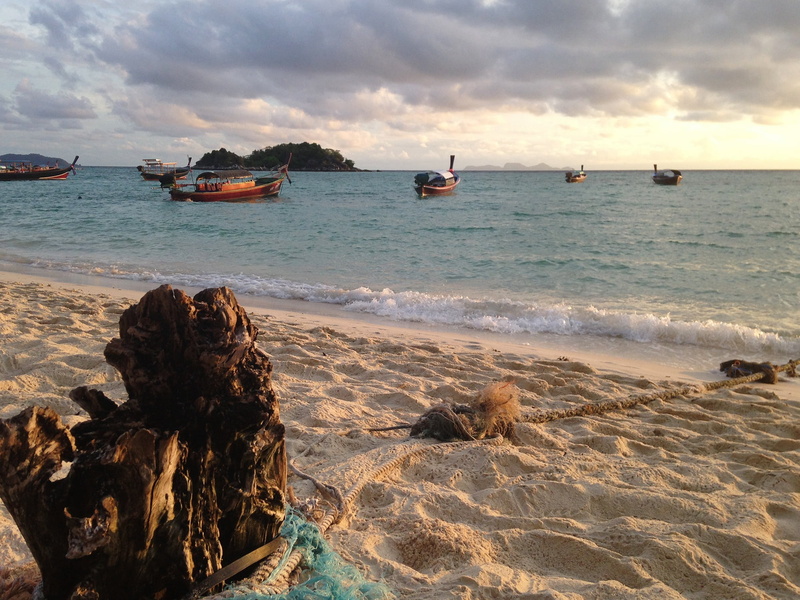 1080P, sky, thailand, water, andaman, rock - object, scenic, koh lipe, sea, thai fishing boat, mode of transportation, travel, sailboat, beach, near, boats