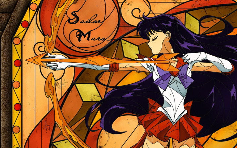 Sailor Moon, Woman, illustration, 720P, mars, Anime, sailor
