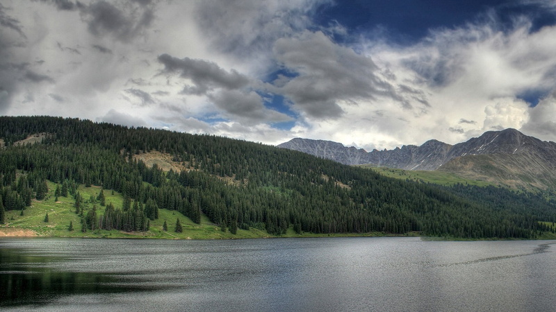 tranquility, environment, land, scenics - nature, pine woodland, plant, pine tree, tree, lake, coniferous tree, forest, sky, mountain, hd images nature pc  1920x1080