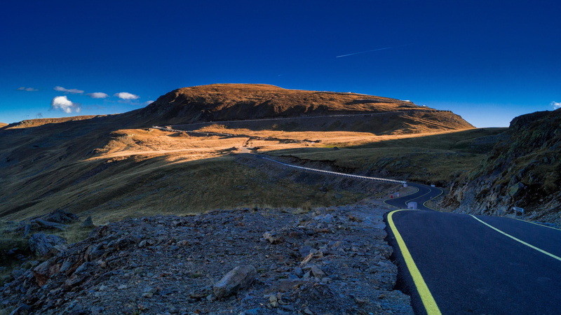 carretera, curva, montaa, 4K