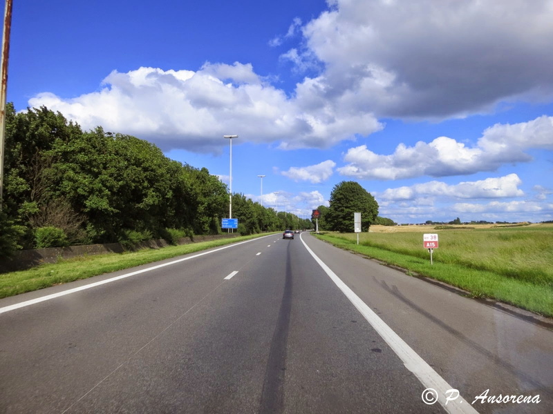 carretera, cielo, 720P, arboles