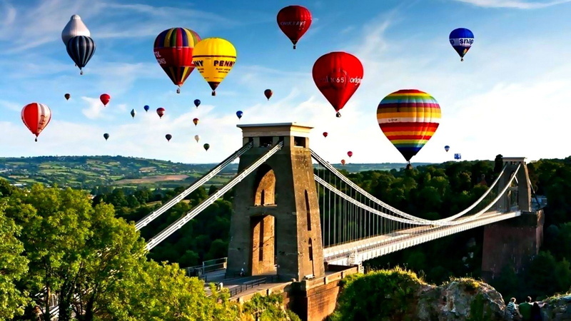 720P, globos, colores, aerostaticos, puente