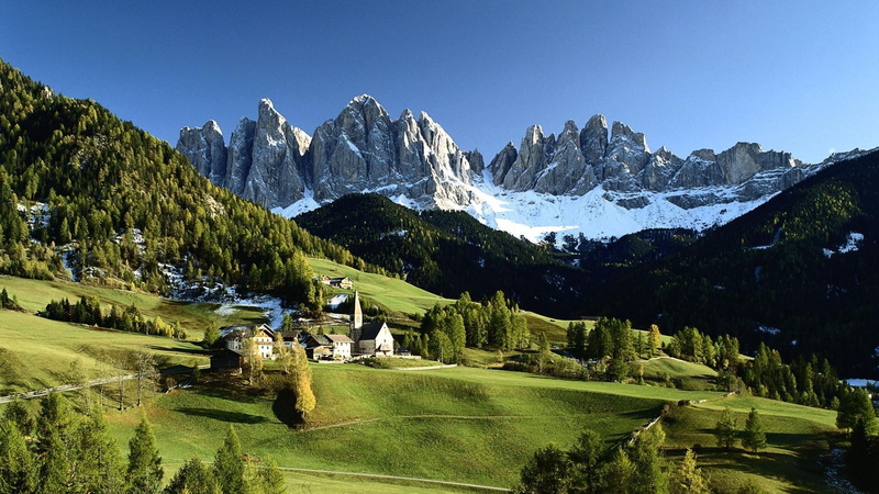 paisaje, naturaleza, pueblo, 1080P