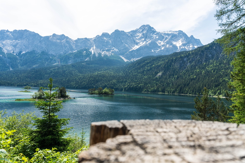 outdoors, bavaria, view, lake, tree, 5K, no people, mountain, tranquil scene, non-urban scene, mountains, clouds, cloud - sky, summer, tranquility, growth