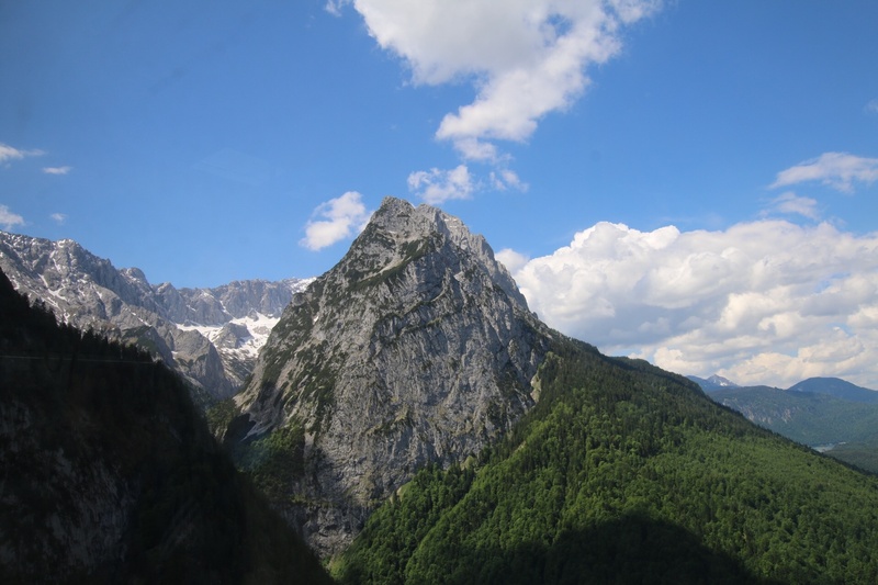 scenics - nature, outdoors, range, mountain, low angle view, nature, munich, landscape, no people, summit, beauty in nature, bavaria, non-urban scene, zugspitze