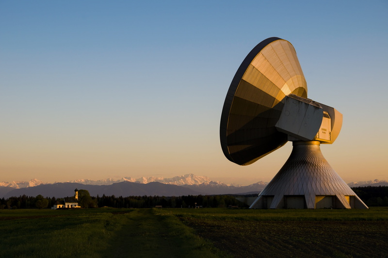 global communications, radar, raisting, satellite, nature, orange color, no people, scenics - nature, clear sky, outdoors, sky, beauty in nature, antenna