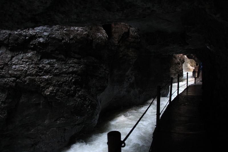 cliff, rock, beauty in nature, water, eroded, scenics - nature, rock formation, geology, current, garmisch partenkirchen, 5K, river, racing, gorge, cave