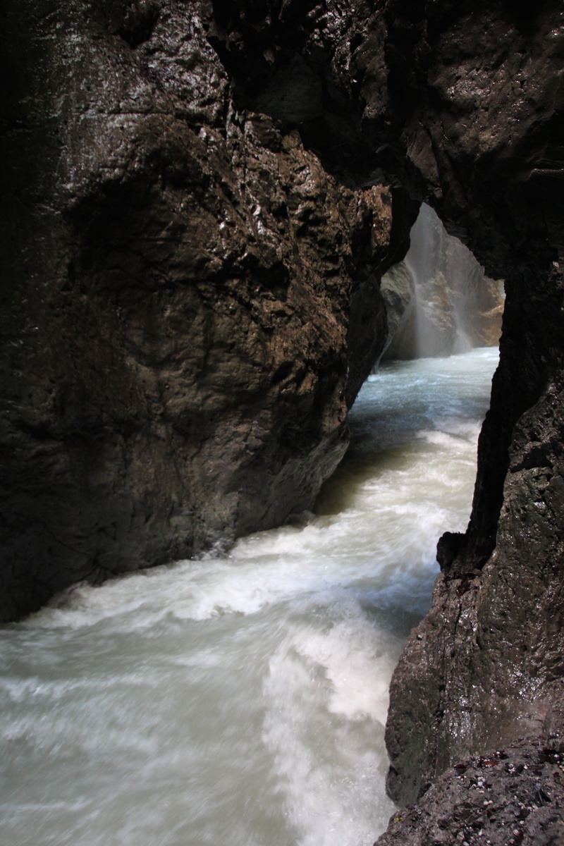 outdoors, long exposure, gorge, formation, sea, scenics - nature, no people, sport, power in nature, flowing, partnachklamm, beauty in nature, garmisch partenkirchen