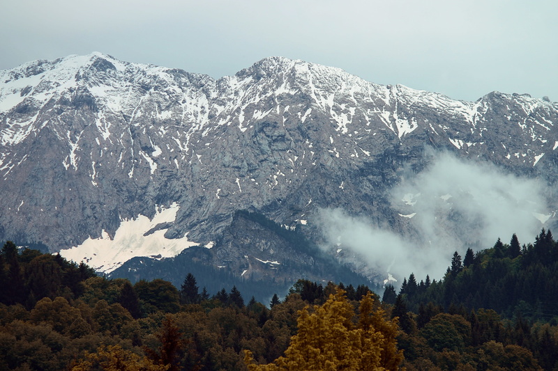 tranquility, pine woodland, mountain peaks, outdoors, mountains, landscape, mountain peak, garmisch partenkirchen, plant, rock, mountain, idyllic, beauty in nature