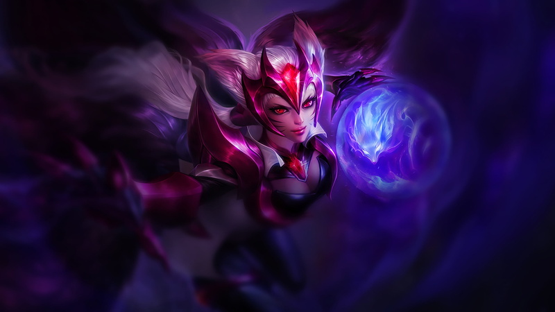 League of Legends, human body part, s, Ahri, beautiful woman, illuminated, beauty, white, night, close-up, dark, indoors, floral, selective focus, nightlife