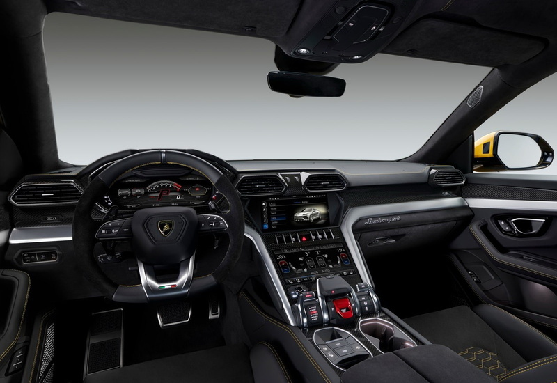 cockpit, control, control panel, windshield, air vehicle, 720P, no people, transportation, lamborghini, airplane, indoors, technology, urus, aerospace industry