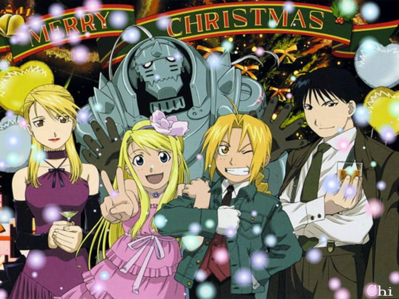 art, metal, comedy, anime, christmas, Adventure, Alchemy, full, merry, 480P, alchemist, hd, Action