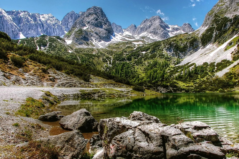 idyll, tranquility, green, mountain world, forest, tranquil scene, mountain, mountain range, away, non-urban scene, environment, beautiful, alpine, europe
