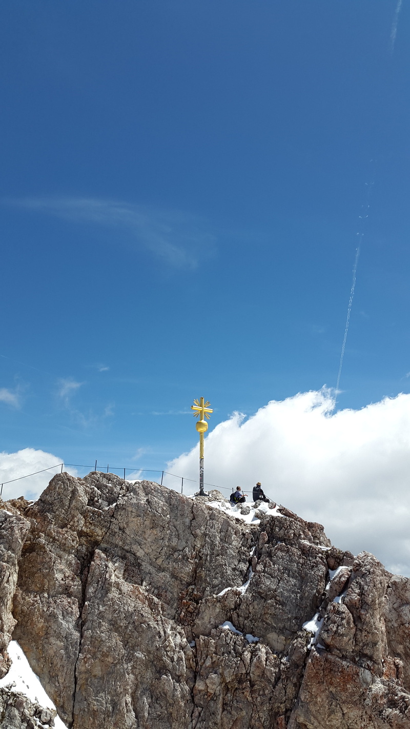 germany, religion, sign, zugspitze, landscape, ostallgäu, allgäu, rock, weather stone, steep, sky, built structure, 4K, cloud - sky, no people, tranquility