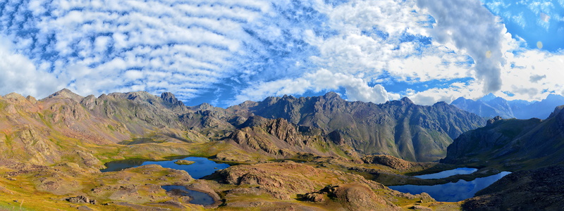 eastern black sea, travel, panorama, green, slope, 8K, landscape, sunny, blue, tranquil scene, plateaus, mountains, cold, rock - object, clouds, beauty in nature