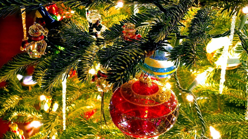decorations, christmas tree, 1080P, christmas, christmas light, celebration, christmas ball