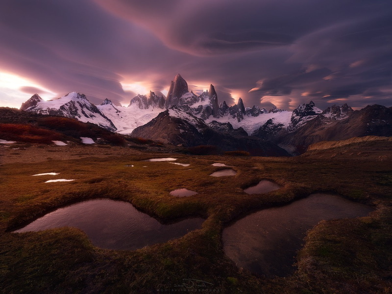Chile, Fitz Roy, mountain, Snowy Peak, 480P, Patagonia, clouds