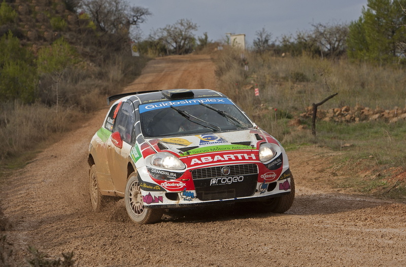 The front, Rally, Lights, 1080P, Road, Grande Punto, Abarth, Machine