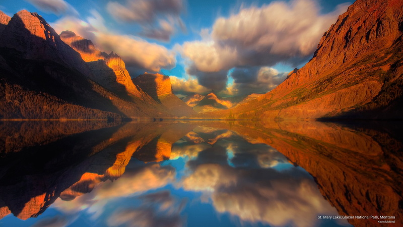 lake, montana, park, national, st, 2K, mary, National Parks, glacier