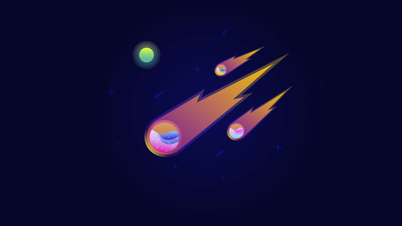 shower, artwork, 8K, meteor