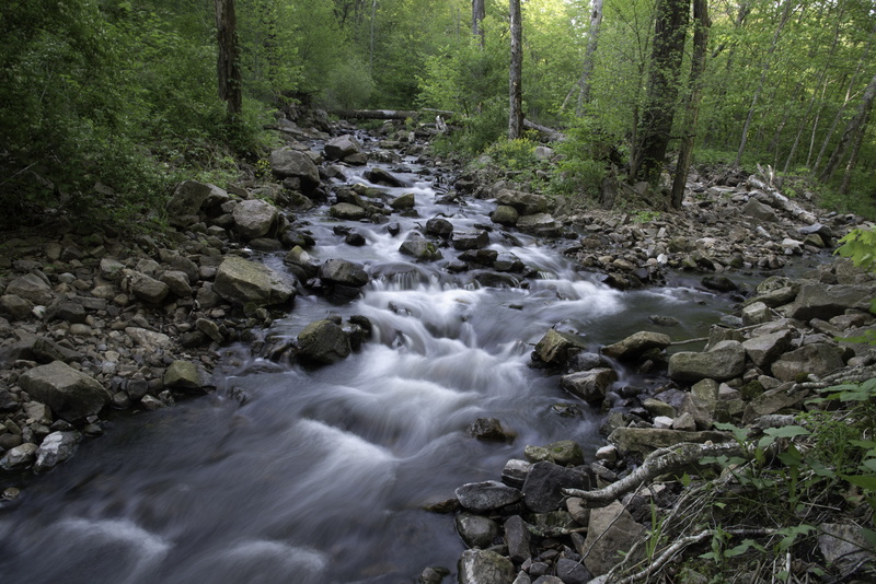 rock, flowing, brook, river, plant, long exposure, flowing water, no people, nature, creek, rapids, north dom, water, stream, beauty in nature, woodland