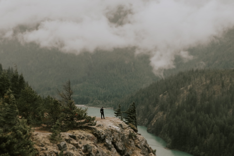 conifer, day, mountain, standing, human, tree, slope, lifestyles, weather, 5K, hiking, cloud - sky, land, non-urban scene, vegetation, beauty in nature