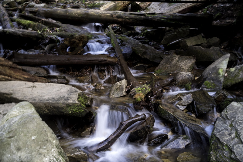 no People, blurred motion, solid, rock - Object, stream, day, waterfall, scenics - nature, mini, North Carolina, mingus falls, north carolina, falling water