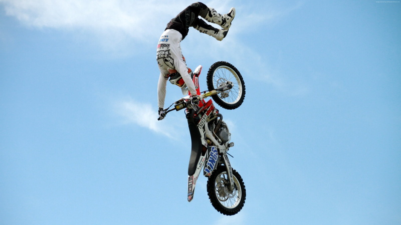 fmx, rider, style, motocross, 4K